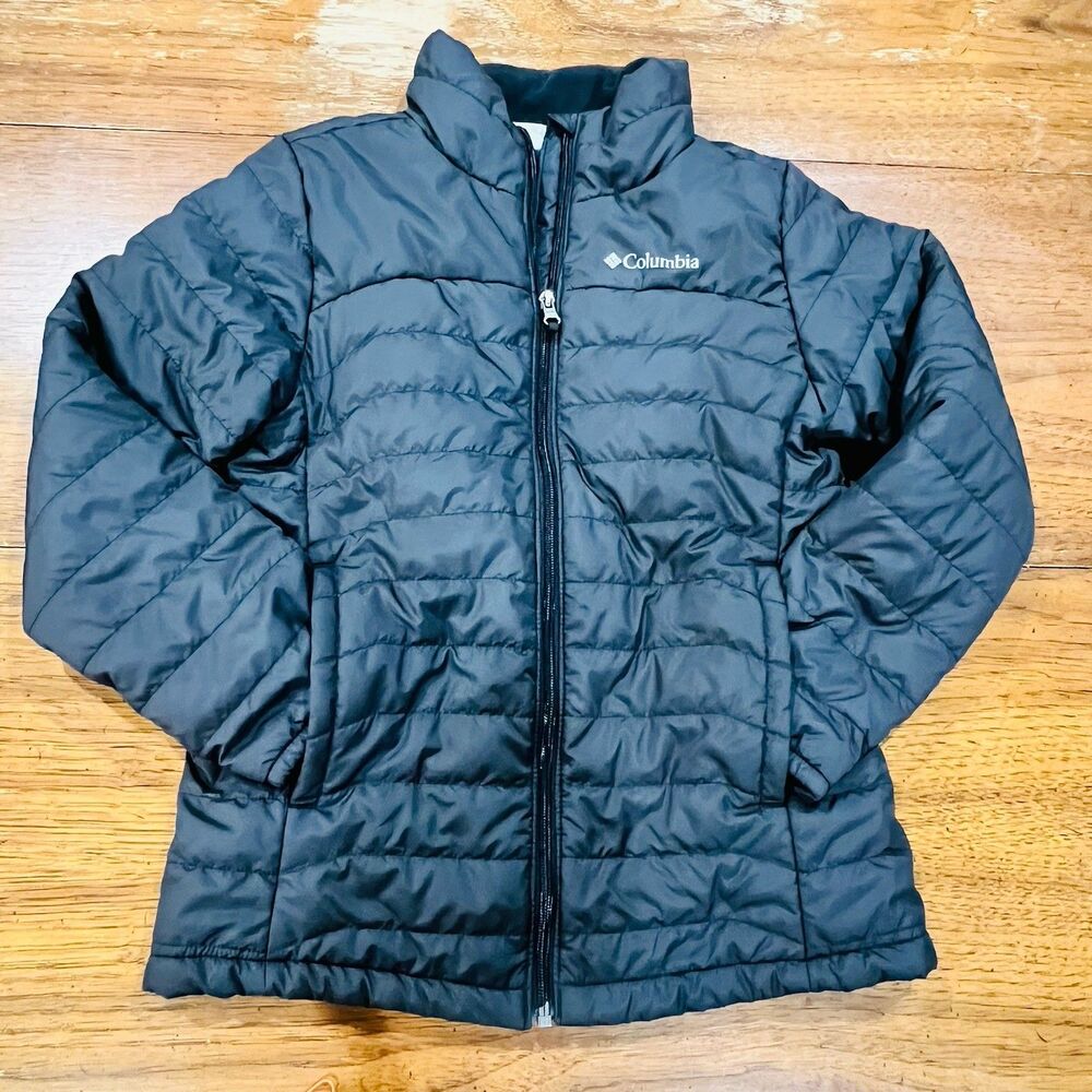 Columbia Sportswear Black Quilted Puffer Jacket Youth Size Medium